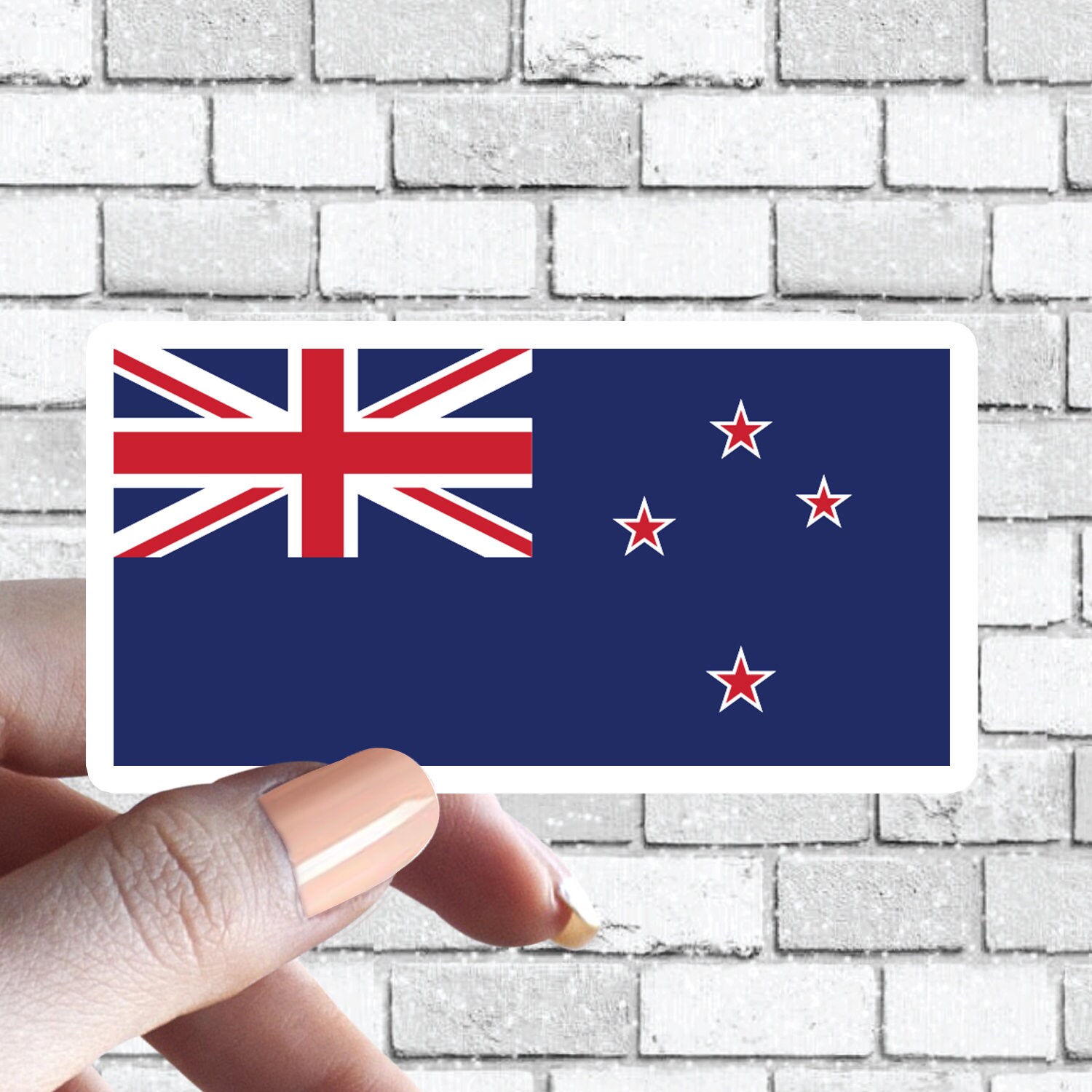 New Zealand Flag Sticker New Zelanders Flag Country Sticker Etsy