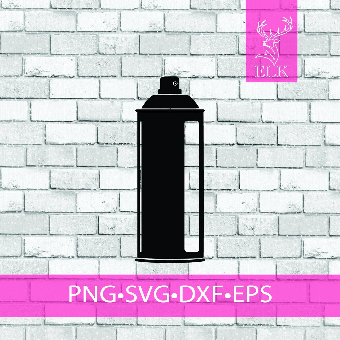 Paint Spray Can Graffiti SVG svg, Dxf, Eps, Png Cut File for Cricut ...