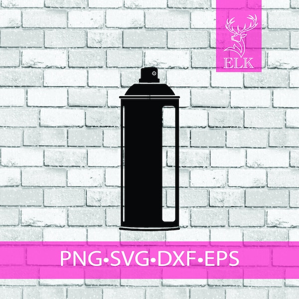 Paint Spray Can Graffiti SVG (svg, dxf, eps, png) Cut File for Cricut, Silhouette, etc. Commercial Use