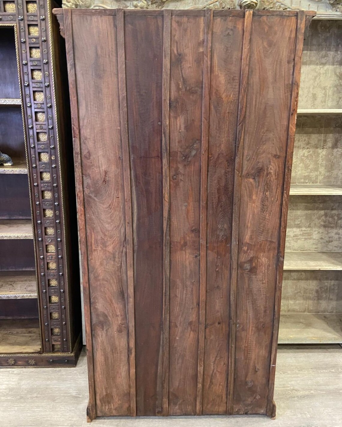 Antique Almirah Indian Armoire Wardrobe From 1900s With Brass Etsy
