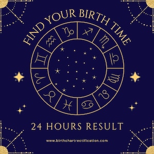 Descubre tu hora de nacimiento y rectifica tu carta astral. Más preciso que los métodos tradicionales.