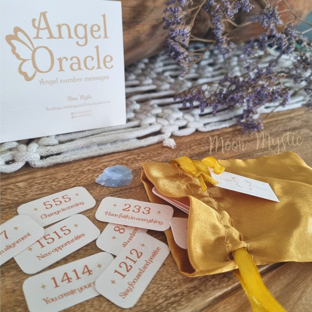 Angel Number Oracle Cards - Etsy