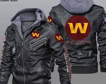 washington football team leather jacket
