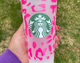 pink cheetah cup starbucks