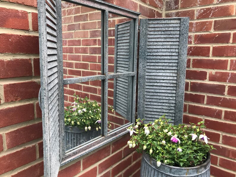 Garden shutter mirror Etsy