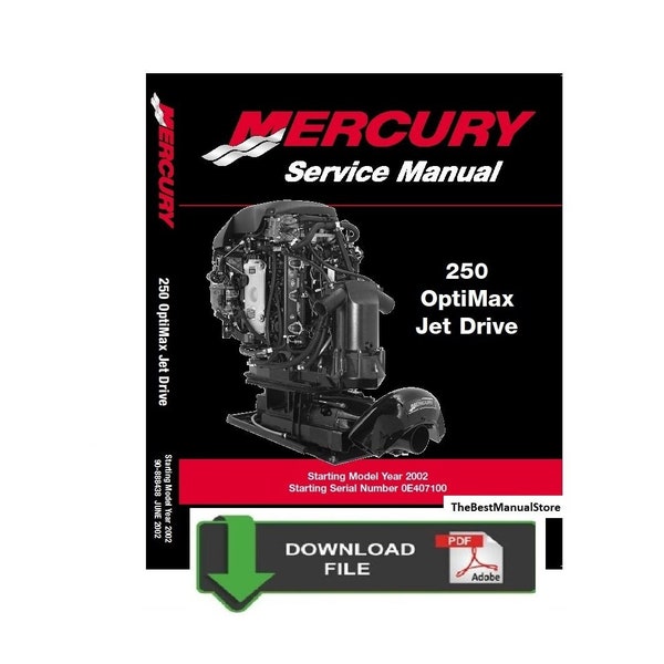 Mercury 250hp OptiMax Jet Drive Service Shop & Repair Manual