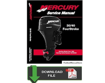 Manual de servicio/reparación para motores Mercury 30/40 de 4 tiempos