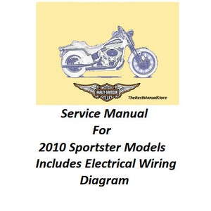 Harley Davidson 2010 Sportster Models Service Manual