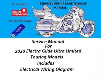 Manual de servicio/mantenimiento para los modelos Ultra Limited Touring 2020 - Descarga digital con USB