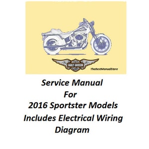 Harley Davidson 2016 Sportster Models Service Manual