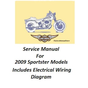 Harley Davidson 2009 Sportster Models Service Manual