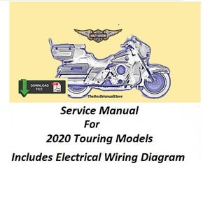 Harley Davidson 2020 Electra Glide Touring Models Factory Service Manual