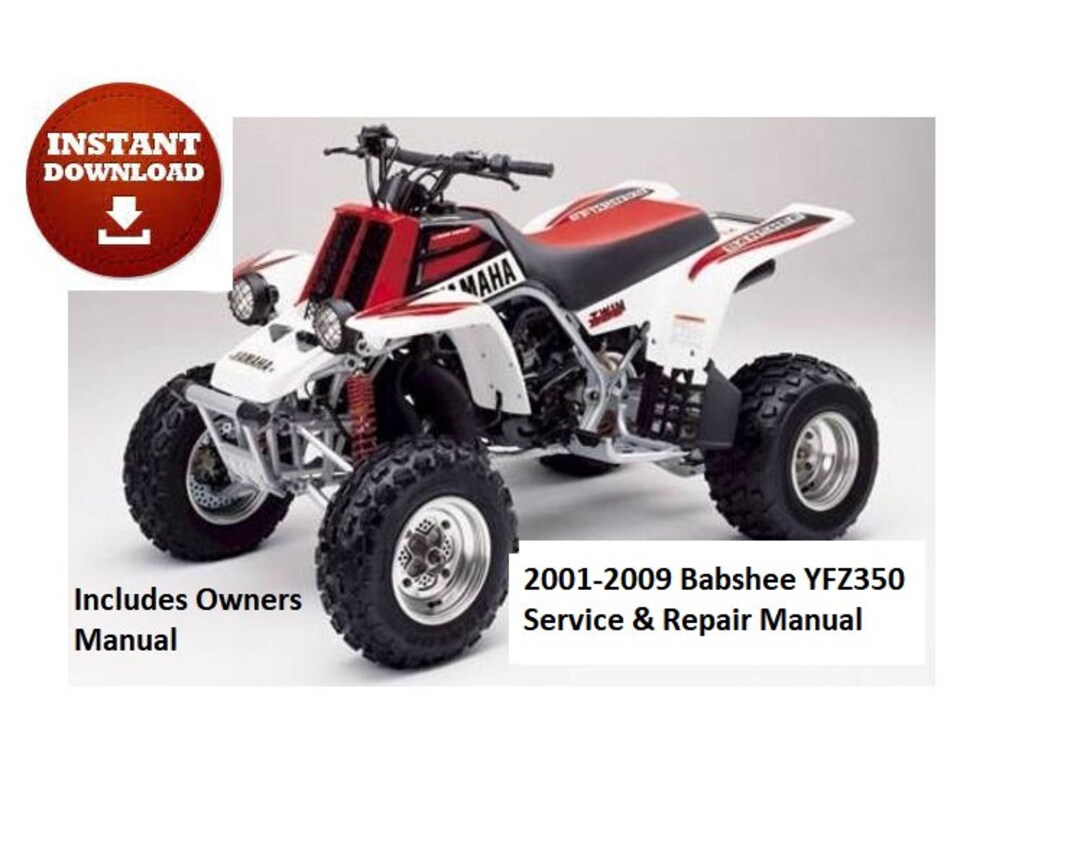 2001- 2009 ヤマハ バンシー YFZ350 サービス & 修理マニュアル 