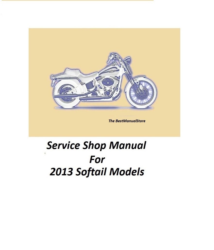 Manuel Atelier Harley Davidson Pdf En Francais Manuel dentretien pour 2013 Harley Davidson Softail modèles & - Etsy France