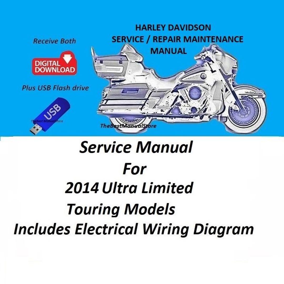 Harley-Davidson 2014 Touring Service Manual – Comb Bound, Paper Media