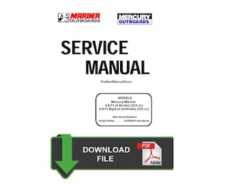 Manual de servicio y reparación del Mercury Mariner 9.9/15 HP - 4 tiempos