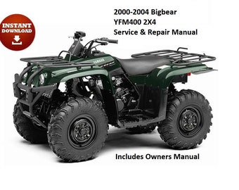 2000 - 2004 Yamaha BigBear YFM400 2x4 Service & Repair Manual/Owners Manual/Parts Catalogs