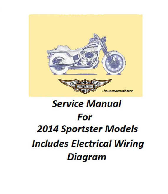 2014 Harley Davidson Sportster Models Service Manual - Etsy Israel