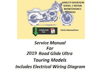 Manual de servicio/reparación/mantenimiento de los modelos Road Glide Ultra Touring 2019