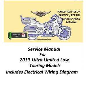 Manual de servicio/reparación/mantenimiento de los modelos Electra Glide Ultra Limited Low Touring 2019 imagen 1