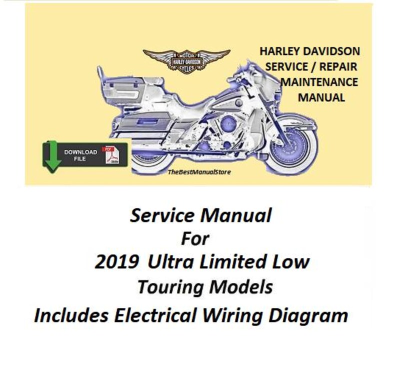 Manual de servicio/reparación/mantenimiento de los modelos Electra Glide Ultra Limited Low Touring 2019 imagen 1
