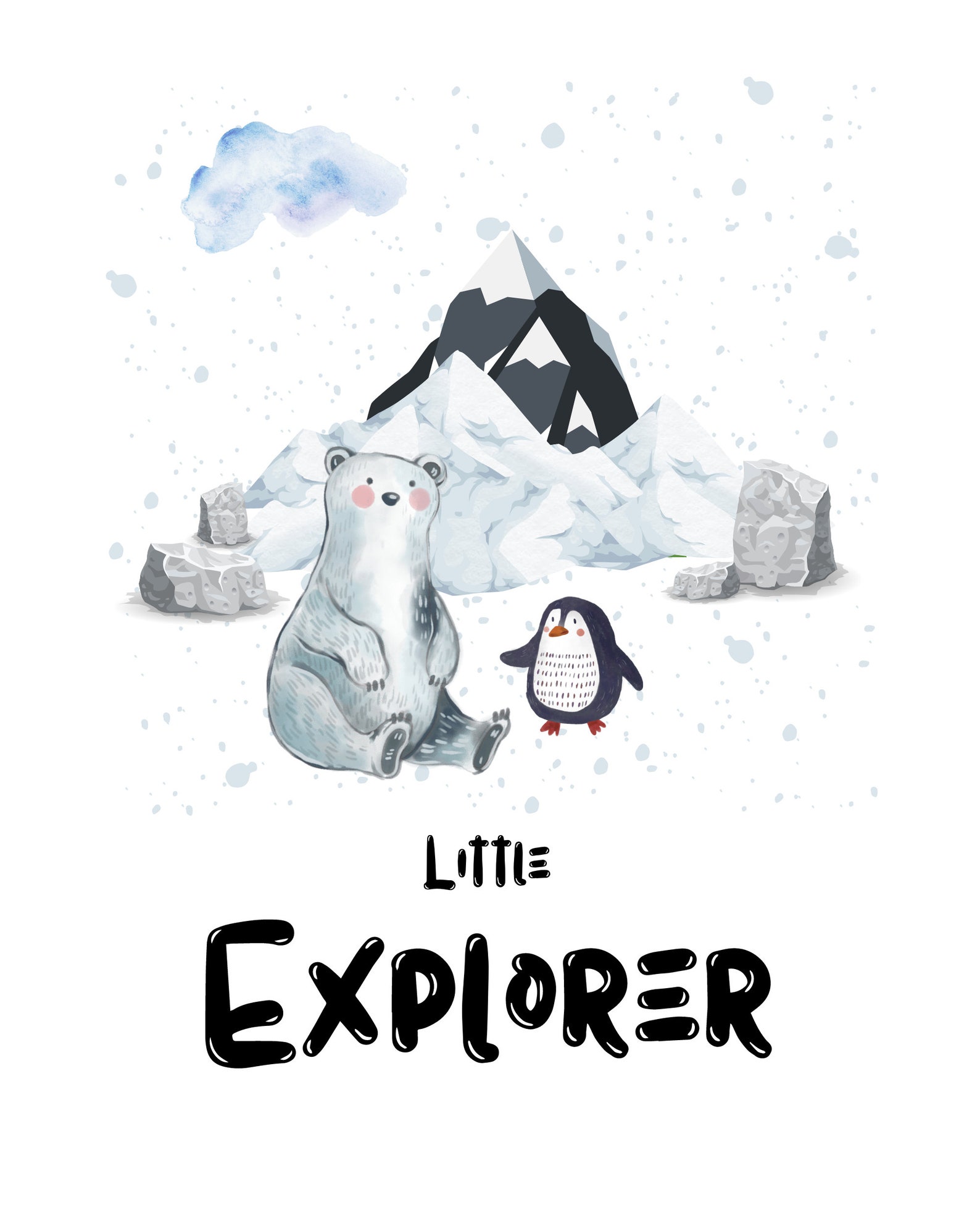 Little Explorer Printable Sign, Little Explorer Nursery Sign, Bear Wall ...