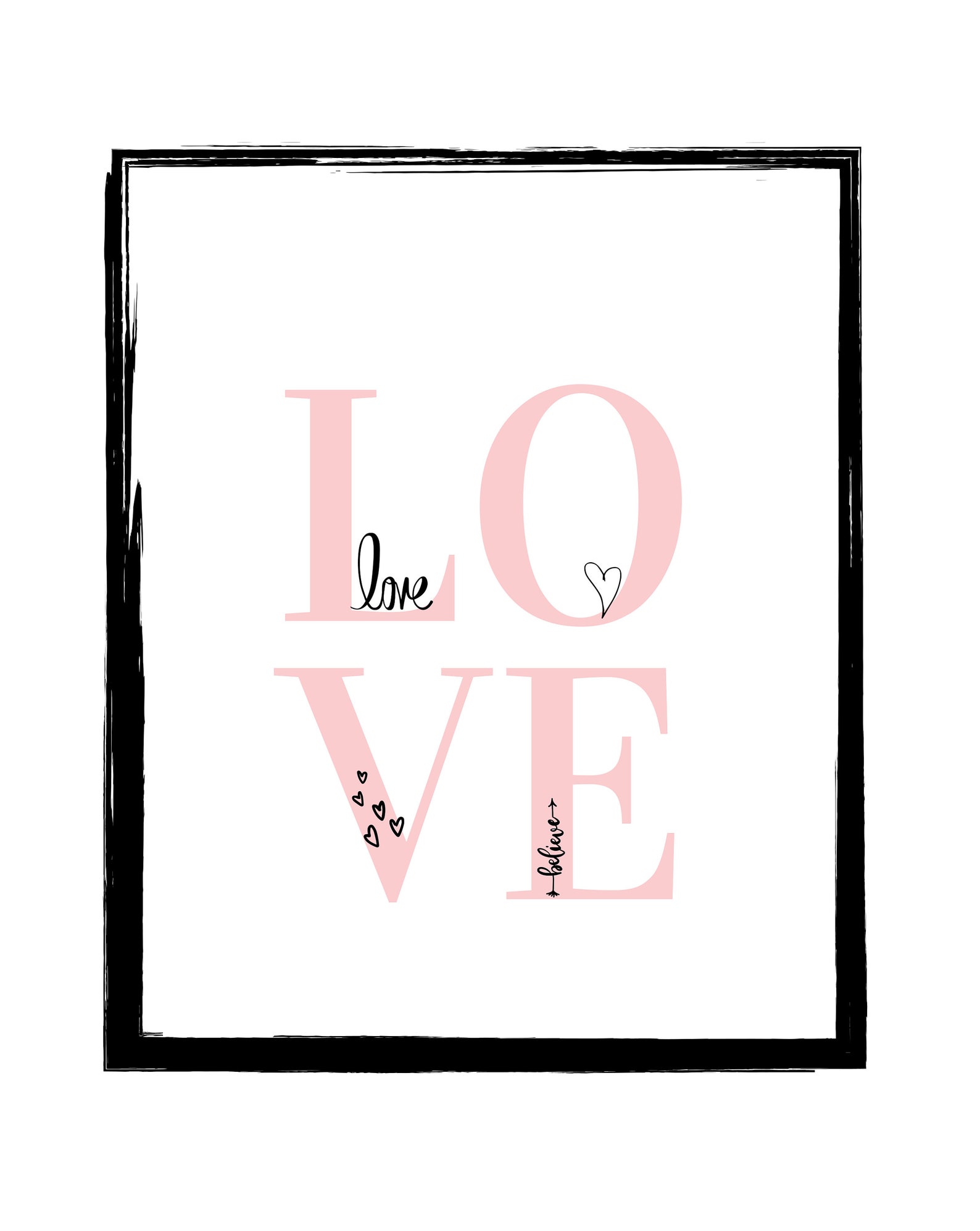 Printable LOVE Sign Printable Wall Art Home Decor LOVE - Etsy Italia