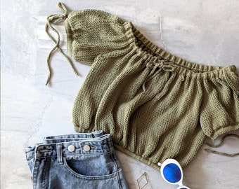 KNITTING PATTERN x Day Lily Crop