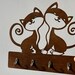 Cute Cat Key Holder for Wall, Pop up Cat Coat Hooks, Creative Bear Key ...