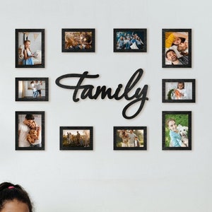 Personalized photo frame, Family photo collage, Photo collage frame, Medium color, Picture frame collage, Custom collage, Housewarming gift