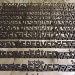 Wooden Reserved Sign – Laser Cut Eco Table Decor for Wedding, Restaurant, Cafe | Rustic Minimalist Event Seating Marker