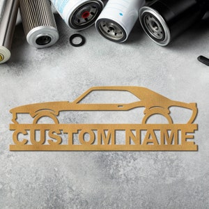 Personalized Wooden Car Sign, Car Signs for Garage, Car Name Sign ...