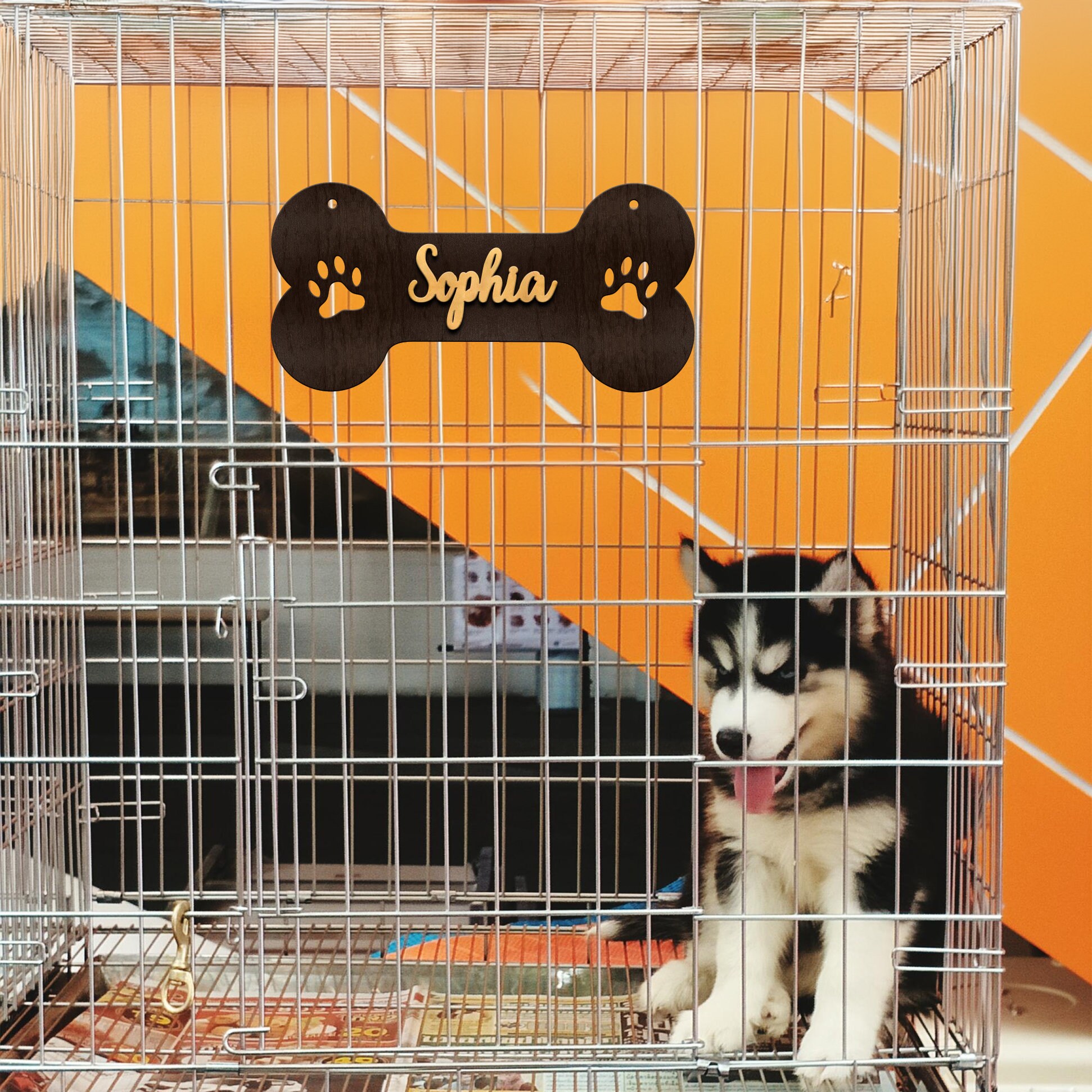 Personalized Wood Crate Sign, Personalized Pet Gift, Custom Pet Name ...