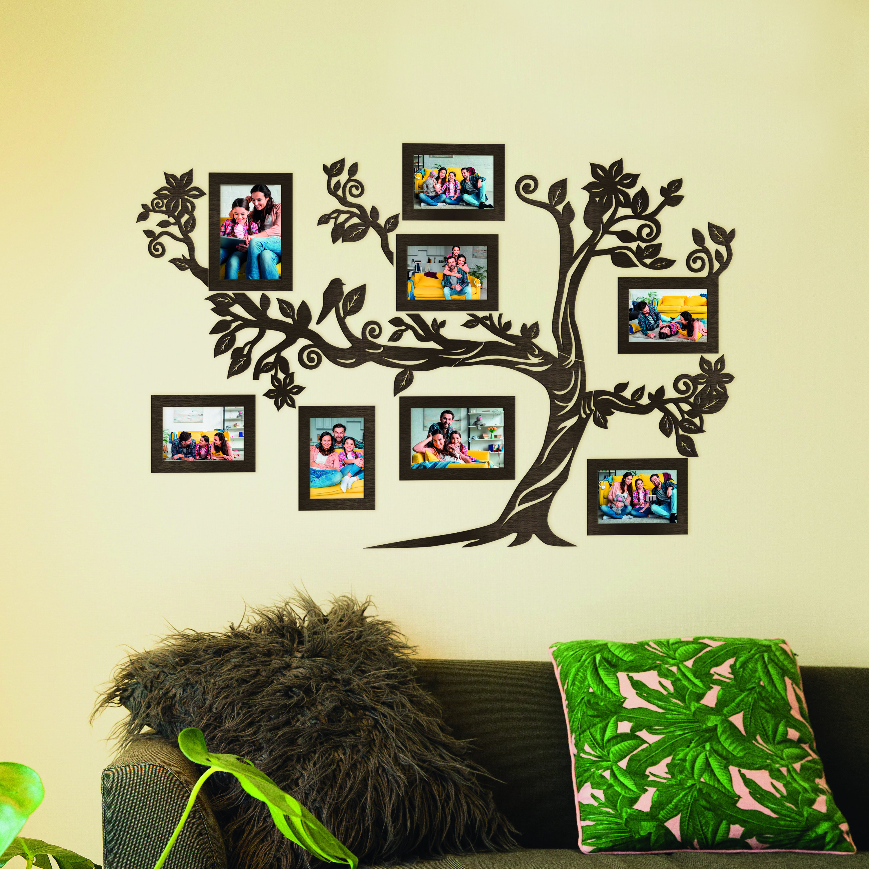 Wooden Family Tree - Tree Wall Art, Large Wall Decor, Wall Decor ...