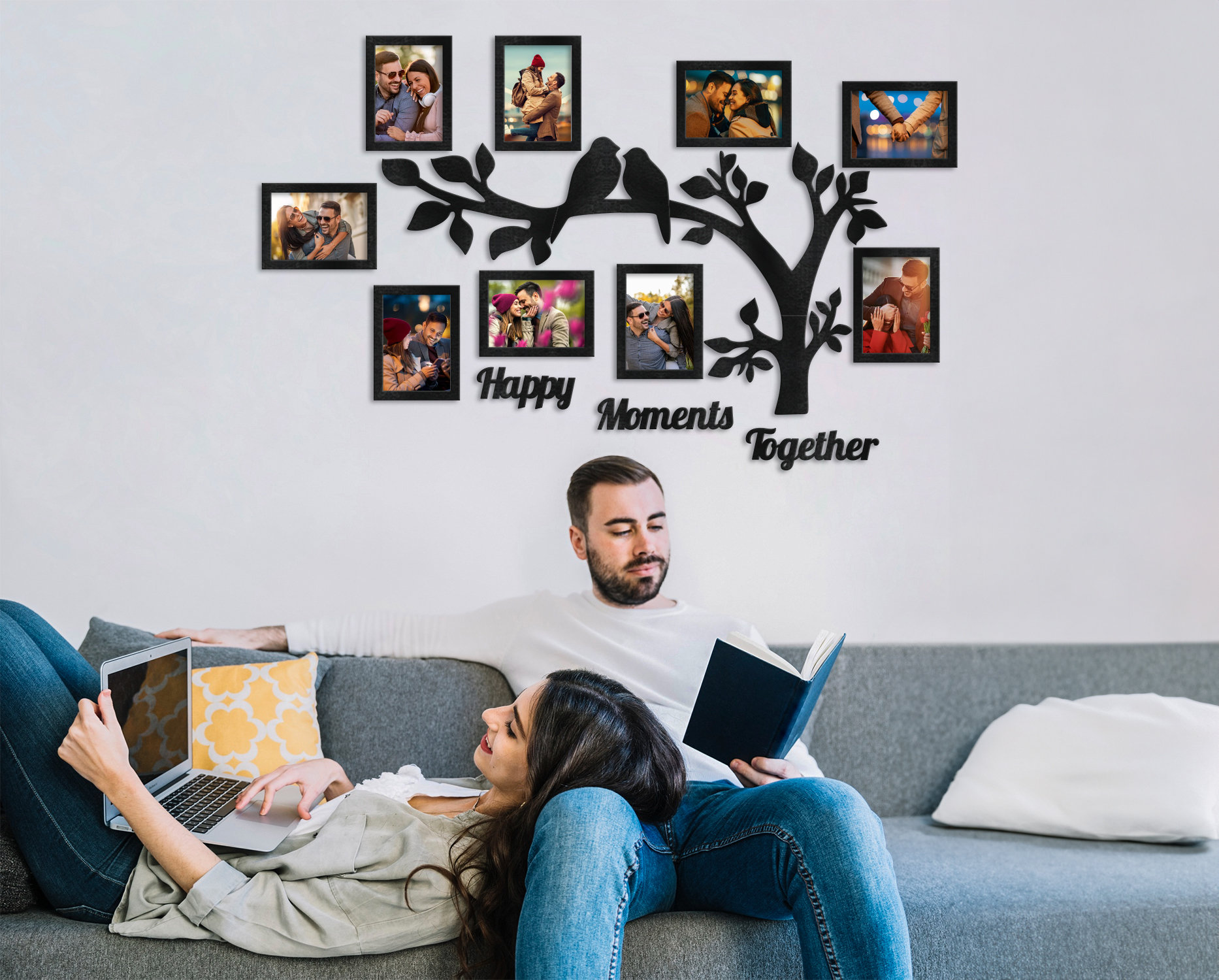 Family Tree Wall Art Photo Collage, Family Tree Charts, Family Photos ...