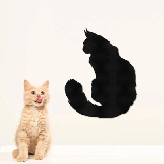 メインクーン 原画 イラスト アート 木製パネル 猫 絵画 アクリル画 花