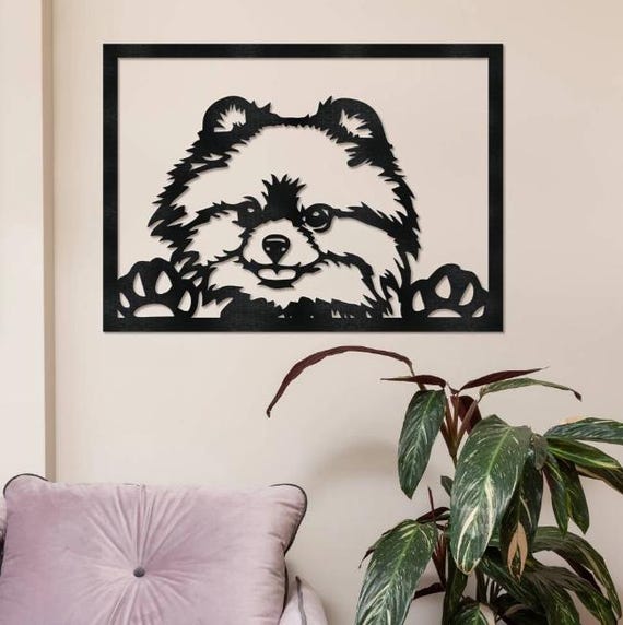 Matani メタルドッグウォールデコレーション | 犬のウォールアート | メタルウォールアート | メタルウォールデコ | ミニマリストなルーム& : Matani Metal Dog Wall Decor | Minimalist Room \u0026 Living