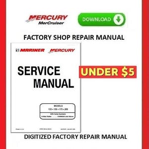 MERCURY Mariner 135 • 150 • 175 • 200hp Engines Service Manual pdf Download