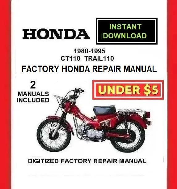 1980-1995 HONDA CT110 TRAIL 110 Factory Service Repair Manual Pdf