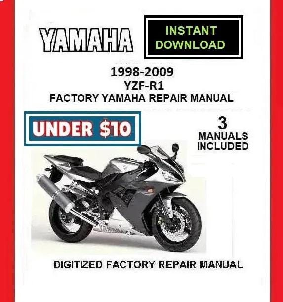 1998-2009 ヤマハ YZF-R1 ファクトリーサービス修理マニュアル