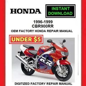 1996-1999 HONDA CBR900RR Factory Service Repair Manual pdf Download