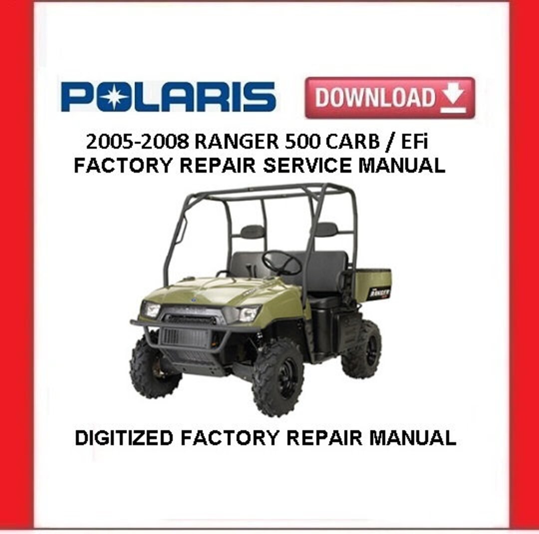 POLARIS RANGER 500 20052008 Factory Service Repair Manual Pdf Download
