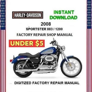 2008 HARLEY DAVIDSON SPORTSTERS 883 / 1200 Service Repair Manual pdf Download