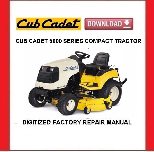 Cub Cadet 5000 Series Compact Tractors Service Repair Manual Pdf