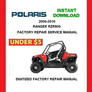 2009 POLARIS RZR800 Factory Service Repair Manual pdf Download