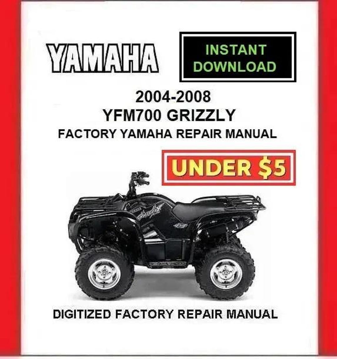 2004-2008 ヤマハ グリズリー YFM700 工場サービス修理マニュアル pdf
