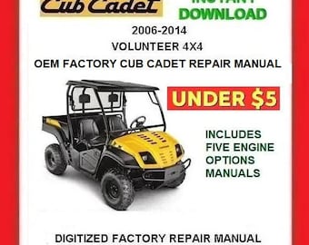 CUB CADET VOLUNTEER 4X4 Utility Vehicle Service Repair Manual Pobierz plik pdf