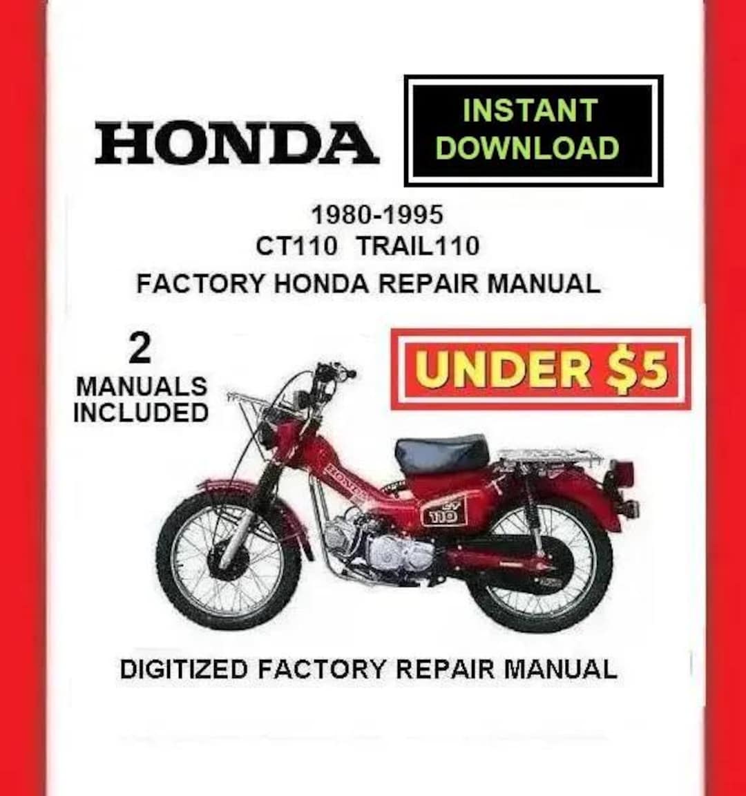 1980-1995 HONDA TRAIL110 CT110 Factory Service Repair Manual Pdf