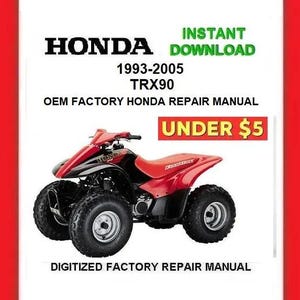 1993-2005 HONDA TRX90 Factory Service Repair Manual pdf Download