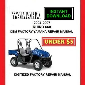 2004 YAMAHA RHINO 660 Factory Service Repair Manual pdf Download